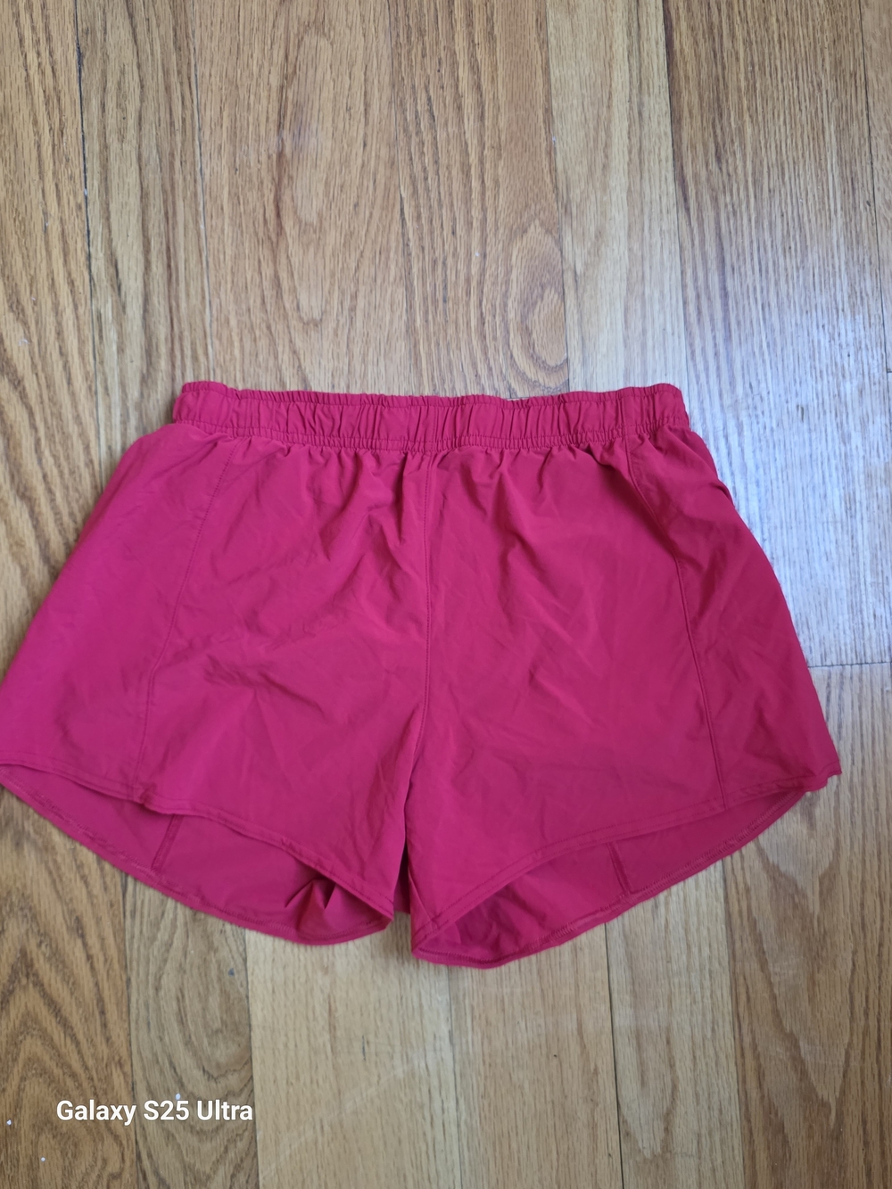 JOLYN Red Athletic Running Shorts
